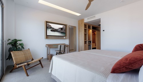 Habitación con 1 cama doble o 2 individuales, balcón, vistas al mar