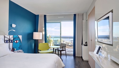 Habitación Premium doble, balcón, vistas al mar