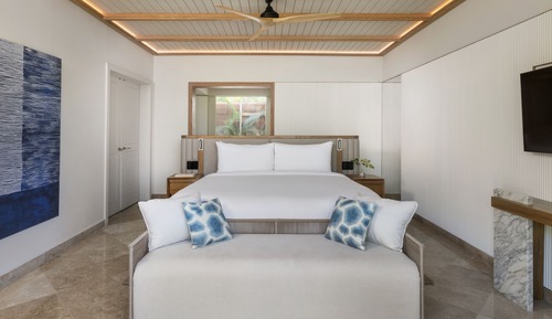 Casita, Suite, 1 cama de matrimonio grande con sofá cama, vistas al canal, junto a la playa