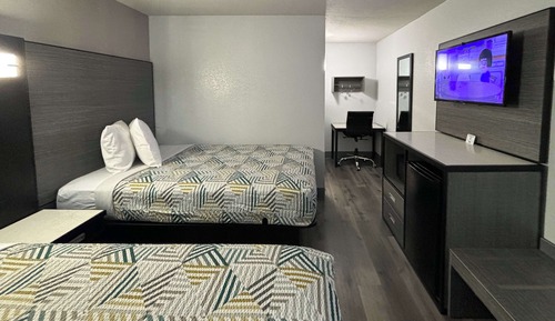 Habitación estándar, 2 camas dobles, no fumadores, frigorífico y microondas