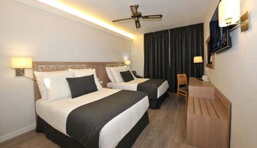 Habitación con 1 cama doble o 2 individuales