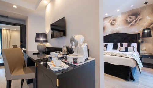 Habitación junior doble, vistas al mar, en edificio anexo (Adults Only)
