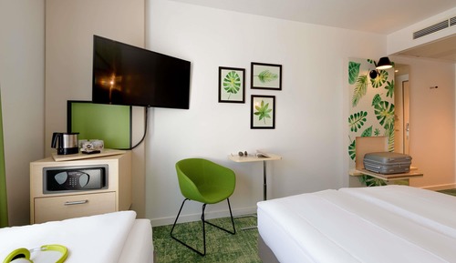 Habitación, varias camas