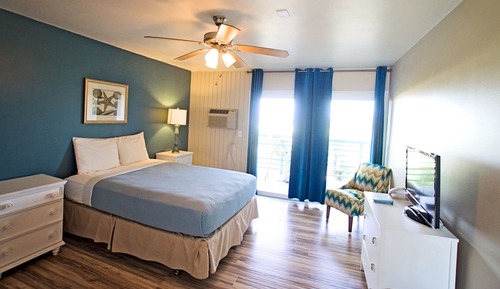 Habitación estándar, 1 cama de matrimonio grande, balcón, vistas al mar (No Pets)