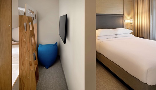 Suite, varias camas, vistas al mar