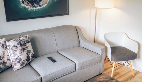 Habitación, 1 cama de matrimonio grande con sofá cama, balcón