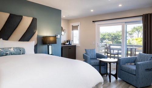 Habitación estándar, 1 cama de matrimonio grande, vistas parciales al mar (Moss Beach)