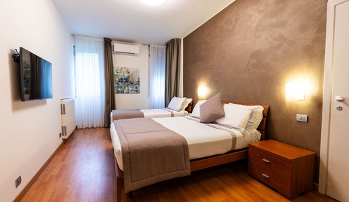 Habitación triple estándar, vistas al jardín