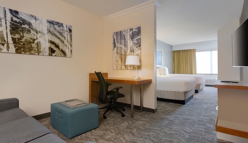 Suite, 1 cama de matrimonio grande con sofá cama (Mobility/Hearing Access, Roll-In Shwr)