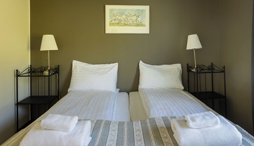 Habitación estándar con 1 cama doble o 2 individuales, baño privado