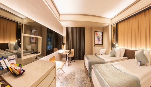 Habitación estándar con 2 camas individuales, varias camas