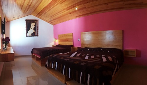 Habitación familiar doble, varias camas