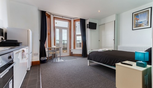 Apartamento superior, 1 cama doble, vistas al mar