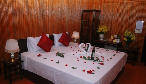 Habitación romántica doble, 1 habitación, frigorífico, planta baja