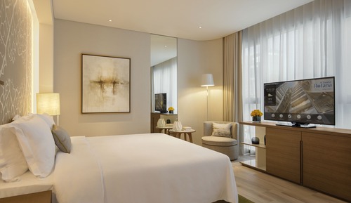 Estudio, 1 cama de matrimonio grande, vistas a la ciudad