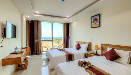 Habitación Deluxe con 2 camas individuales, 1 habitación, no fumadores, vistas al mar