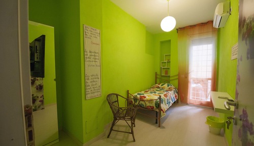 Habitación individual, baño compartido