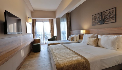 Habitación familiar, vistas al mar