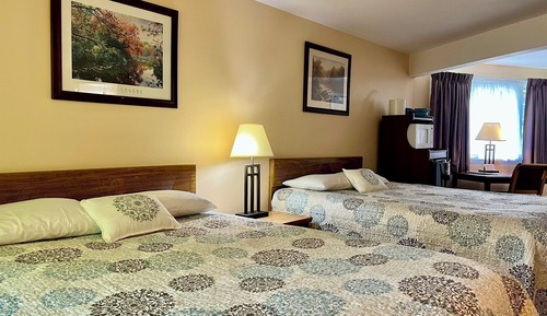 Suite estudio Deluxe, 2 camas de matrimonio, cocina básica, vistas al río