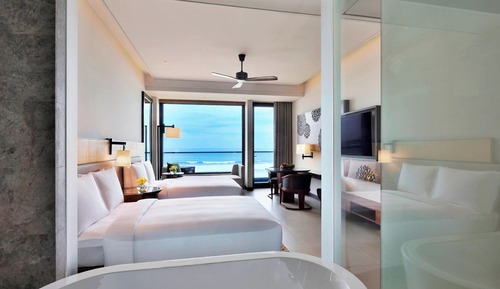 Habitación, 2 camas individuales, vistas al mar