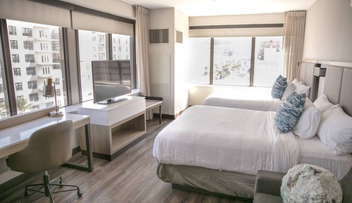 Estudio, varias camas (Hearing Accessible)