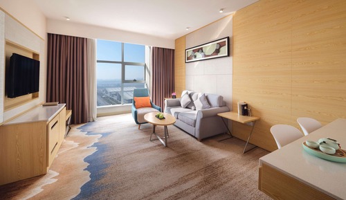 Suite estándar, 1 cama de matrimonio grande, vistas a la ciudad