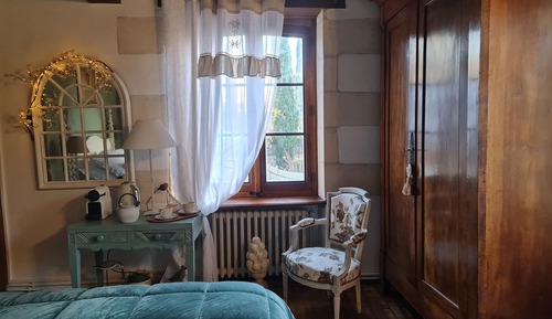 Habitación doble, baño privado, vistas al jardín