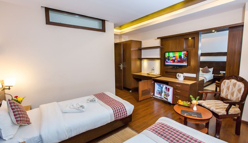 Habitación Deluxe doble, no fumadores, balcón