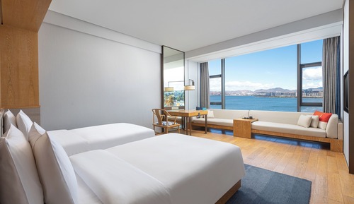 Habitación estándar, 2 camas dobles, vistas al lago (140 Degree Lake View)