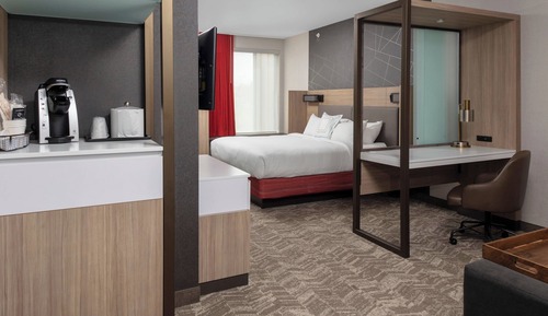 Suite estudio, 1 cama de matrimonio grande con sofá cama, vistas al río (Hearing Accessible)