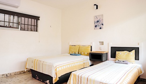 Habitación estándar, 2 camas dobles, vistas al jardín (A/C)