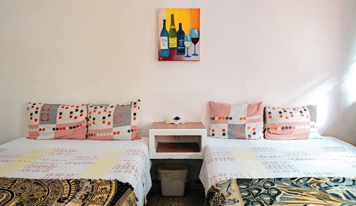 Habitación estándar, 2 camas dobles, vistas al jardín