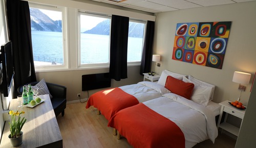 Habitación tradicional doble, 2 camas individuales, vistas al mar