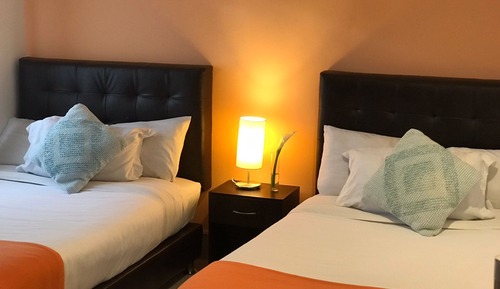 Economy Triple Room, 2 Double Beds, Private Bathroom, Tower
