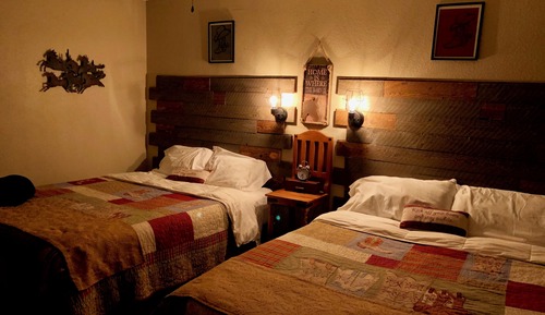 Habitación individual Deluxe, 2 camas de matrimonio, vistas a la montaña