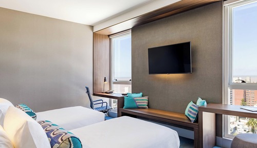 aloft, Habitación, 2 camas individuales, no fumadores, vistas a la ciudad