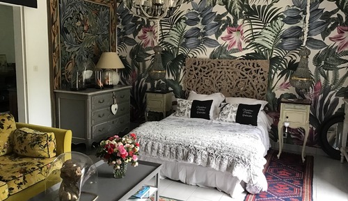 Habitación doble, baño privado (Aux Papillons)
