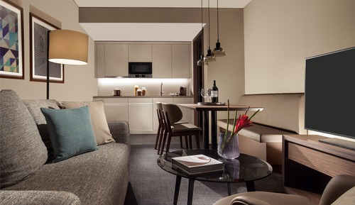 ACASA Suite, 1 King Bed, Kitchen