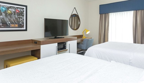 Habitación, 2 camas de matrimonio, no fumadores, frigorífico y microondas