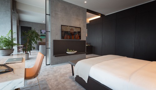 Suite ejecutiva, 1 cama de matrimonio grande, habitaciones comunicadas, vistas al jardín