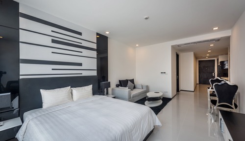 Estudio de lujo, 1 cama de matrimonio grande, no fumadores, vistas a la ciudad