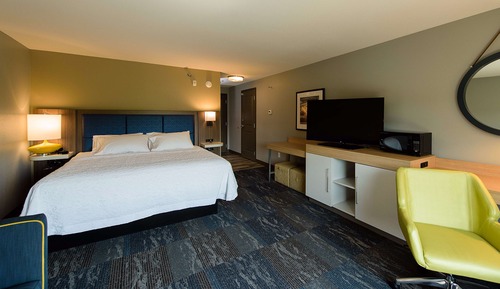 Habitación, 1 cama de matrimonio grande con sofá cama, no fumadores, frigorífico y microondas