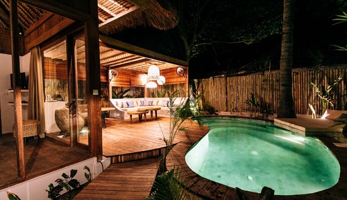 Villa romántica, 1 cama de matrimonio grande