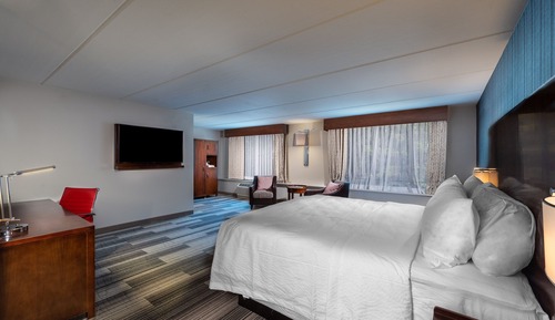 Suite junior, 1 cama de matrimonio grande, en esquina (Mobility/Hearing Access, Roll-In Shwr)