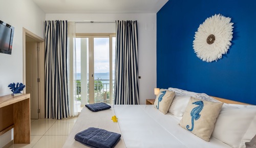 Habitación romántica doble, vistas al mar