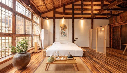 Habitación, varias camas, bañera