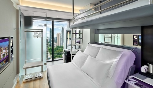 Habitación triple Premium, vistas a la ciudad