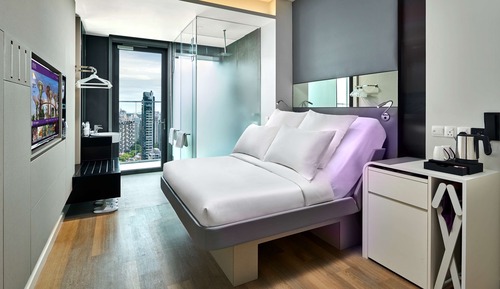 Habitación superior, 1 cama de matrimonio, vistas a la ciudad