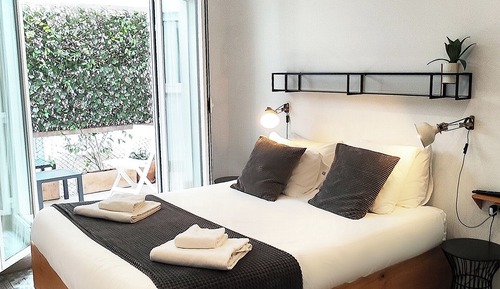 Habitación doble, 1 cama de matrimonio, patio