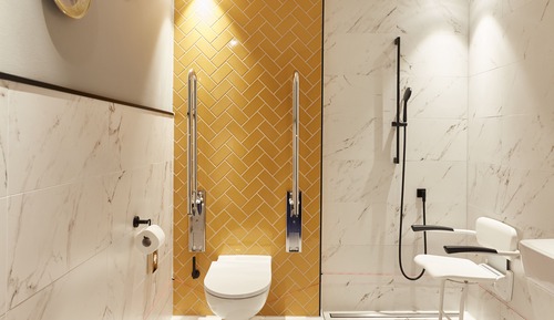 Habitación estándar, 1 cama de matrimonio (Wheelchair, Roll in Shower)